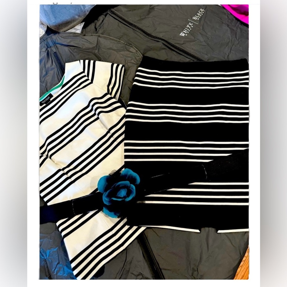 WHBM Skirt/Top Set - with Floral Belt - Size 8